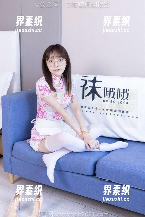 BoBoSocks袜啵啵 - 别太开心，稚予的مجانا美图长筒白袜照，你能想象的日常都有了…