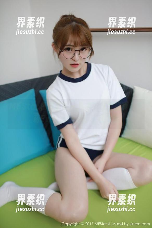 MFStar模范学院 - 选中的灰丝写真，艾莉Evelyn的快意已然显现